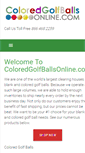 Mobile Screenshot of coloredgolfballsonline.com